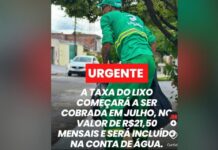fake news taxa do lixo