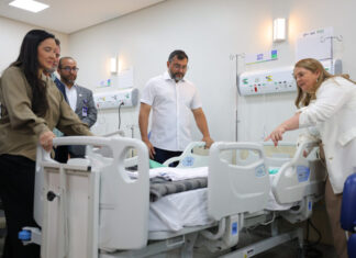 Governador Wilson Lima entrega nova Unidade de Internação no Hospital de Agosto com leitos Foto Diego Peres Secom
