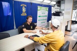 Vila Olímpica recebe unidade móvel da Justiça Itinerante em ação de atendimento à população