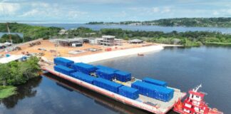 Obra do Azulão 950 avança com chegada de equipamento de alta tecnologia