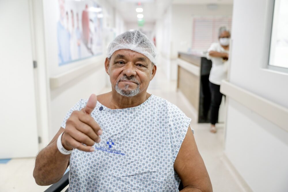 Paciente José Joaquim Roque Foto Alex Pazuello Secom Paciente José Joaquim Roque Foto Alex Pazuello Secom