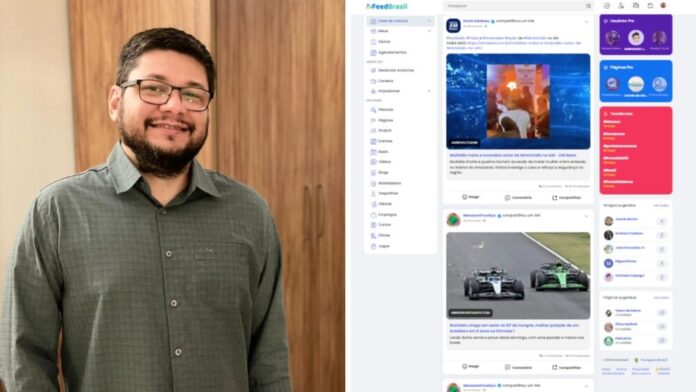 Criada pelo amazonense Marcio Lopes, a rede social Feed Brasil entrega alcance orgânico e visibilidade real aos links publicados em sua plataforma.