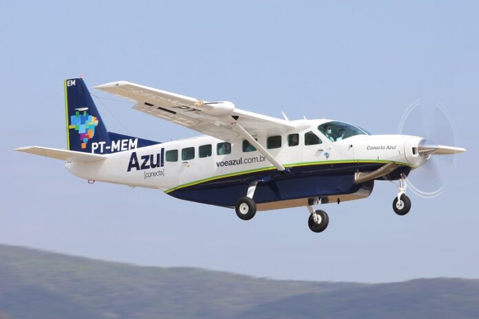 Aeronave Cessna Grand Caravan responsável pelo voo Manaus Barcelos ()