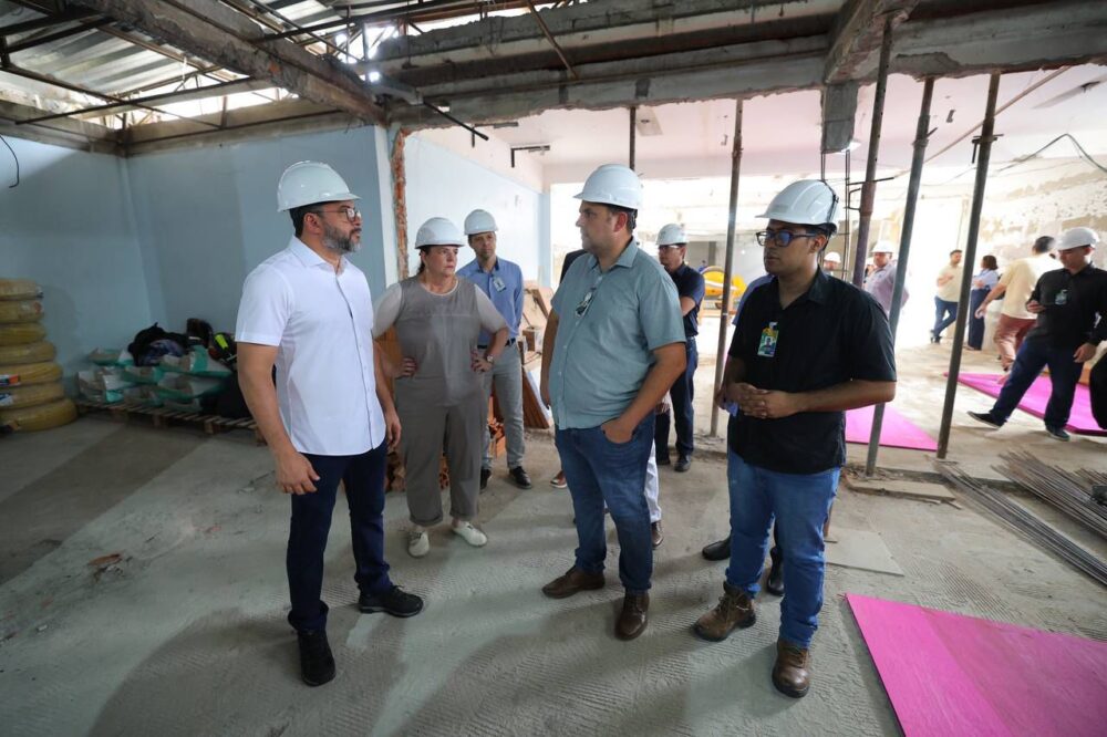 Governador Wilson Lima vistoria obras de modernização do Hospital e Pronto Socorro Platão Araújo e do Complexo Hospitalar Sul foto Diego Peres Secom