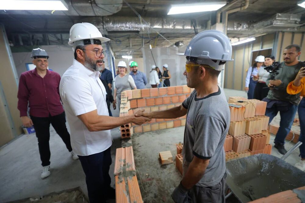 Governador Wilson Lima vistoria obras de modernização do Hospital e Pronto Socorro Platão Araújo e do Complexo Hospitalar Sul foto Diego Peres Secom