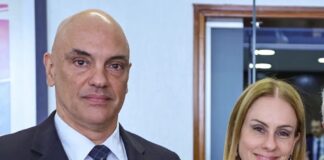 Moraes e esposa