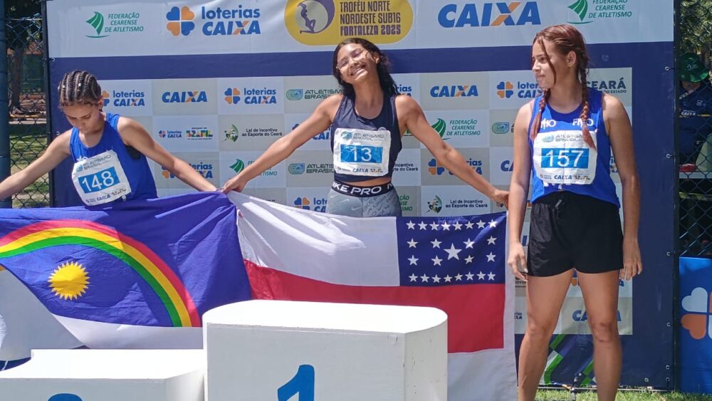 SEDEL Ana Isinbayeva Andrade no pódio dos metros rasos FOTO Divulgação Sedel SEDEL Ana Isinbayeva Andrade no pódio dos metros rasos FOTO Divulgação Sedel