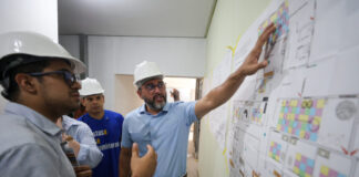 Governador Wilson Lima vistoria obras do segundo Caic especializado no atendimento de crianças com Transtorno do Espectro Autista foto Mauro Neto Secom