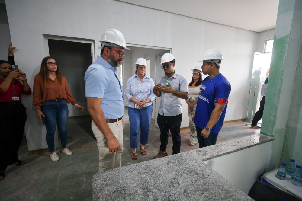 Governador Wilson Lima vistoria obras do segundo Caic especializado no atendimento de crianças com Transtorno do Espectro Autista foto Mauro Neto Secom