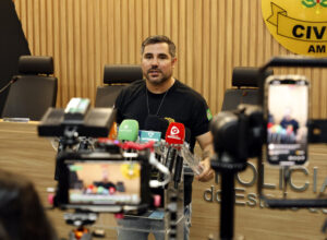 Bancário tentou matar homem atropelado em supermercado de Manaus após discussão na fila da padaria