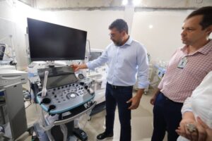 Wilson Lima vistoria novas obras e equipamentos do Complexo Hospitalar Sul em Manaus