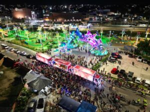 Caravana Natalina ilumina as ruas de Manaus nesta quinta-feira (13); confira o percurso