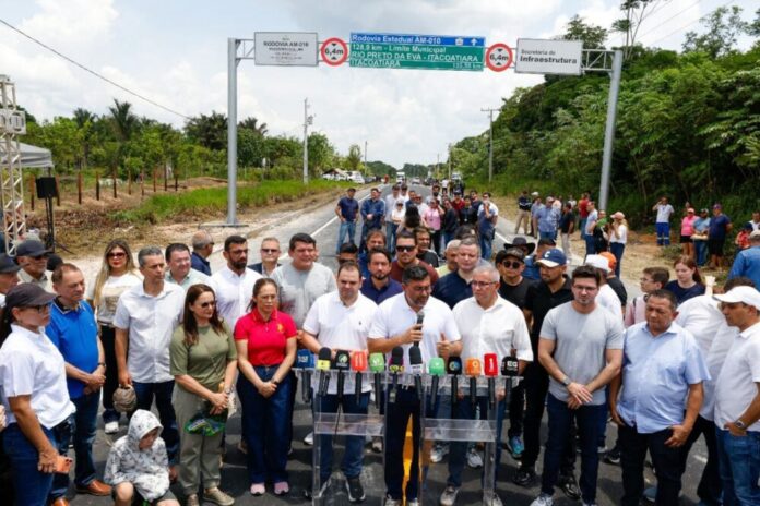 Wilson Lima entrega obra que transforma a principal rodovia estadual do Amazonas