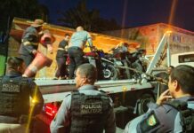 Adega é alvo da Operação Sossego e tem 120 motos removidas pelo Detran-AM e PM