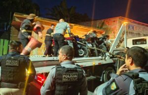 Adega é alvo da Operação Sossego e tem 120 motos removidas pelo Detran-AM e PM