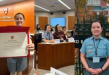 Christina Martins, oficial da PM, participa de curso de liderança na Universidade de Harvard