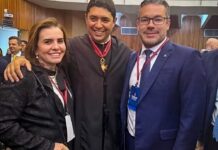 Presidente e corregedor do TCE-AM participam da posse do novo conselheiro do TCE de São Paulo