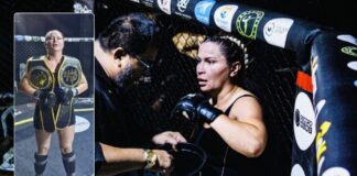 Karoline “Onça Albina” faz história no MMA e conquista cinturão Lions King em Manaus