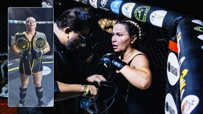 Karoline “Onça Albina” faz história no MMA e conquista cinturão Lions King em Manaus