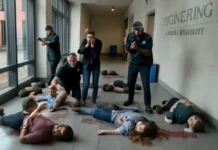 Tiroteio no prédio de engenharia da Universidade Brown, em Providence, deixa 2 mortos e 8 feridos; polícia procura suspeito