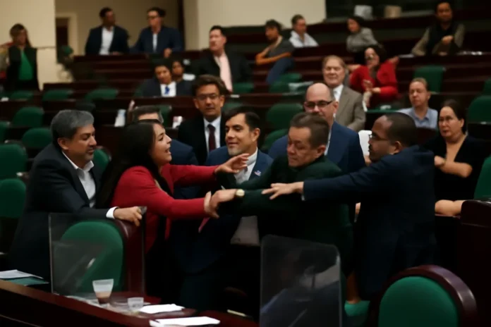 Sessão do Congresso da Cidade do México termina em confronto físico durante debate sobre extinção do Instituto da Transparência; sessão foi suspensa e transferida