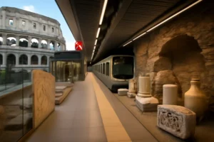 Como Roma ergueu uma estação de metrô sob o Coliseu e transformou achados arqueológicos em um museu subterrâneo
