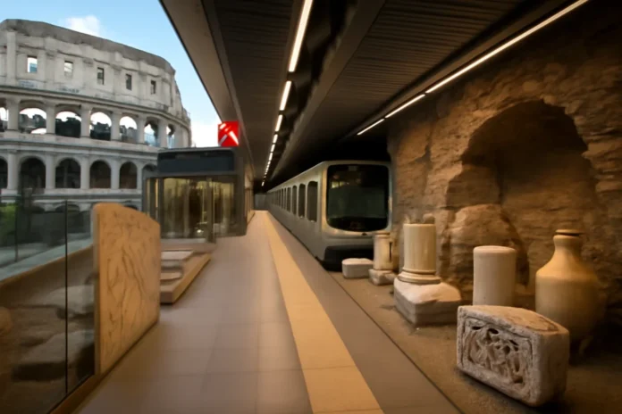 Como Roma ergueu uma estação de metrô sob o Coliseu e transformou achados arqueológicos em um museu subterrâneo