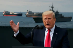 Trump anuncia bloqueio total a petroleiros venezuelanos e afirma que país está cercado; medida eleva riscos de tensão e impacto no mercado de petróleo