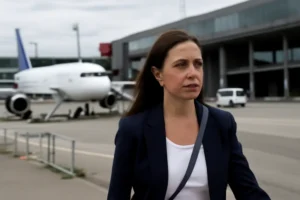 María Corina Machado deixa Oslo após fuga arriscada da Venezuela; destino não foi revelado