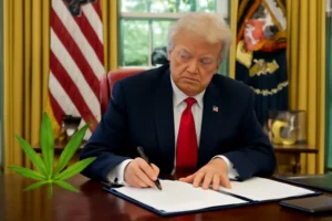 Trump assina decreto para reclassificar a maconha como droga menos perigosa nos EUA e abrir espaço para pesquisas médicas