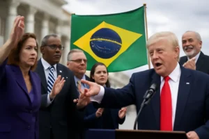 Democratas pedem que Trump desista de tarifaço ao Brasil e repudiem tentativas de minar a democracia brasileira; governo Lula comemora recuo parcial de tarifas
