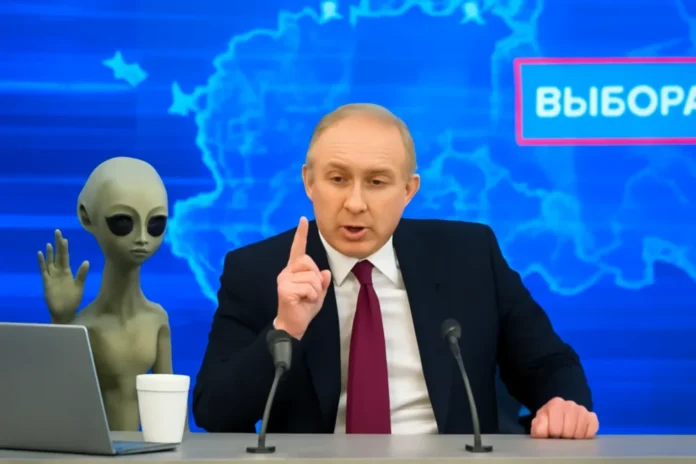 Programa de Putin na TV russo tem momentos bizarros, pergunta sobre ETs e críticas a eleições durante coletiva anual