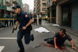 Ataque com faca em Taipei deixa três mortos e nove feridos; suspeito morre ao pular do sexto andar durante perseguição policial