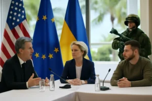 EUA afirmam não impor acordo de fim do conflito à Ucrânia em rodada de negociações em Miami com europeus, enquanto Rússia intensifica ofensiva