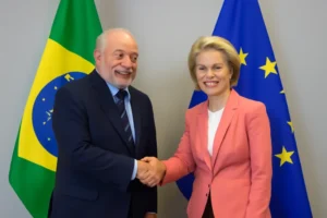 UE reafirma compromisso com assinatura do acordo Mercosul–UE para início de 2026, em carta a Lula