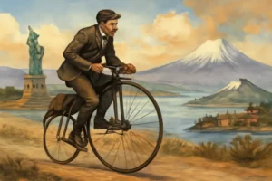 22 mil km entre EUA e Japão: como Thomas Stevens realizou a primeira volta ao mundo de bicicleta