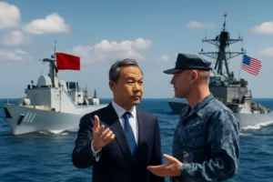 China reage à interceptação de navios pelos EUA perto da Venezuela, pedindo contenção e diálogo para evitar escalada geopolítica