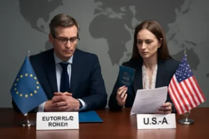 UE avalia resposta estratégica às restrições de visto dos EUA a europeus acusados de censura na internet