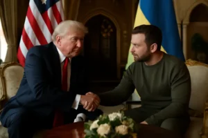 Encontro inédito entre Trump e Zelensky em Mar-a-Lago eleva o tom do debate sobre a guerra Rússia-Ucrânia