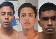 Três homens suspeitos de vários roubos a ônibus das linhas 640 e 652 são procurados em Manaus