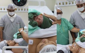 Primeiro bebê de 2026 nasce à 0h08 no Instituto Dona Lindu, com 3,5 kg