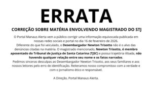 ERRATA: CORREÇÃO SOBRE MATÉRIA ENVOLVENDO MAGISTRADO DO STJ