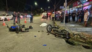Motociclista morre após colisão entre motos no bairro Parque das Laranjeiras, em Manaus