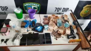 Polícia Militar do Amazonas prende dois homens por tráfico de drogas em Juruá
