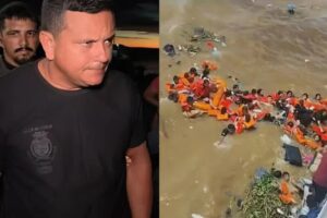 Piloto de lancha que naufragou no Encontro das Águas é liberado após pagar fiança