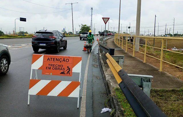 Seinfra avança com conservação do Rapidão Rodoanel Metropolitano de Manaus
