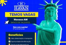Havan abre novas vagas de emprego em Manaus para março