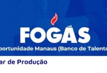 FOGÁS abre Banco de Talentos para Auxiliar de Produção em Manaus; veja como se candidatar
