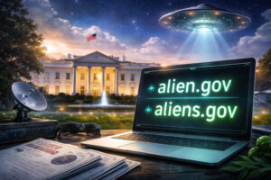 Governo dos EUA registra domínios ‘alien.gov’ e ‘aliens.gov’ após ordem de Trump para divulgar arquivos