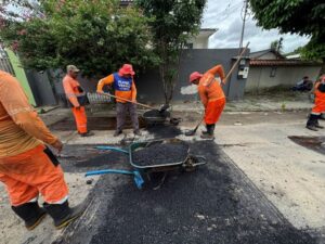 Prefeitura de Manaus revitaliza alameda São Sebastião com recuperação asfáltica no bairro Redenção